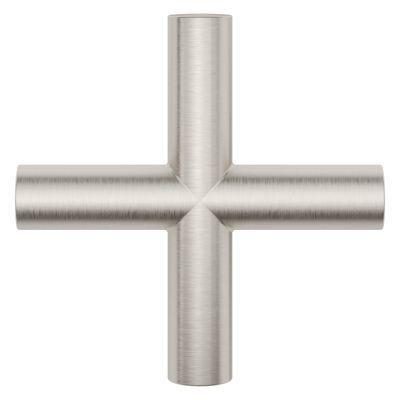 Pfister Brushed Nickel Single Cross Handle for Slide Bar Kit