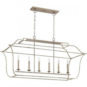 Quoizel GLY648CS Gallery Island light century silver leaf Island Light
