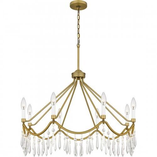 Quoizel AID5030AB Airedale Chandelier 8 lights aged brass Chandelier