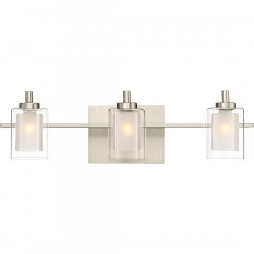 Quoizel KLT8603BNLED Kolt Led bath  fixture 3 light brsh nikl Bath Light