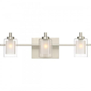 Quoizel KLT8603BNLED Kolt Led bath  fixture 3 light brsh nikl Bath Light