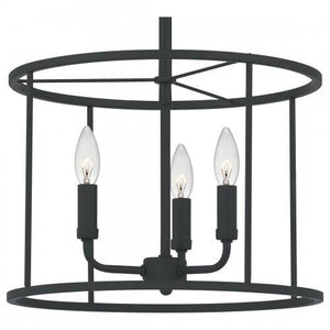 Quoizel ABR2814MBK Abner Pendant 3  light matte black Pendant