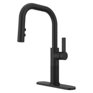 Montay 1-Handle Pull-Down Kitchen Faucet in Matte Black