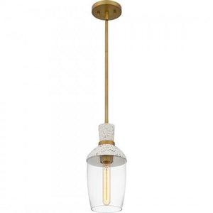 Quoizel QPP6189AB Quoizel Piccolo Pendant Mini pendant 1 light aged brass Mini Pendant