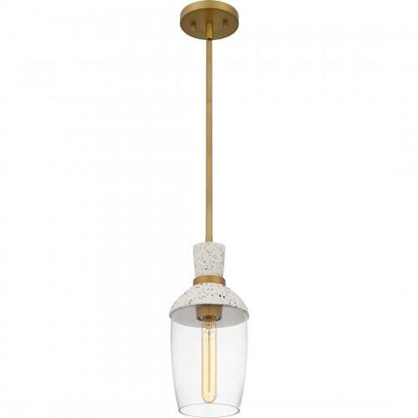 Quoizel QPP6189AB Quoizel Piccolo Pendant Mini pendant 1 light aged brass Mini Pendant