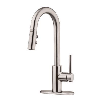 Stainless Steel Stellen 1-handle Pull Down Bar and Prep Faucet