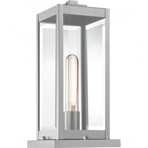 Quoizel WVR9106SS Westover Outdoor pier base 1light stainless steel Outdoor Lantern