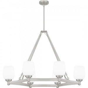 Quoizel PNG638BN Penning Linear chandelier 6 lights brushed nicke Island Light