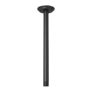 Pfister Matte Black 12" Ceiling Mount Shower Arm & Flange 015-12CB