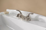 Pfirst Series 2-Handle 4" Centerset Bathroom Faucet in Brushed Nickel