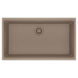 FRANKE MAG11031-OYS Maris Undermount 33-in x 18.94-in Granite Single Bowl Kitchen Sink in Oyster In Oyster