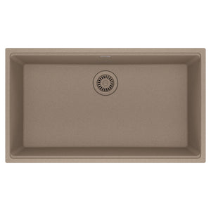 FRANKE MAG11031-OYS Maris Undermount 33-in x 18.94-in Granite Single Bowl Kitchen Sink in Oyster In Oyster