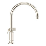 Port Haven 2-Handle Kitchen Faucet with Side Spray in Polished Nickel