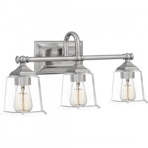 Quoizel NLC8603BN Nicholas Bath 3 light brushed nickel Bath Light