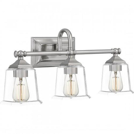 Quoizel NLC8603BN Nicholas Bath 3 light brushed nickel Bath Light