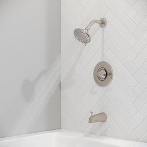 Pfister Brushed Nickel 1-handle Tub & Shower Faucet LG89-8WFK