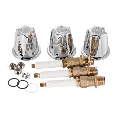 Pfister Polished Chrome 3-handle Rebuild Kit With Metal Verve Knobs S10-2300