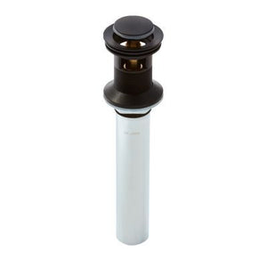 Pfister Matte Black Push and Seal All Metal Drain 972-101B