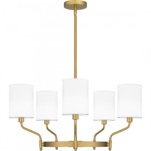 Quoizel PKN5025AB Parkington Chandelier 5 lights aged brass Chandelier