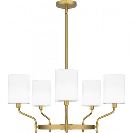 Quoizel PKN5025AB Parkington Chandelier 5 lights aged brass Chandelier