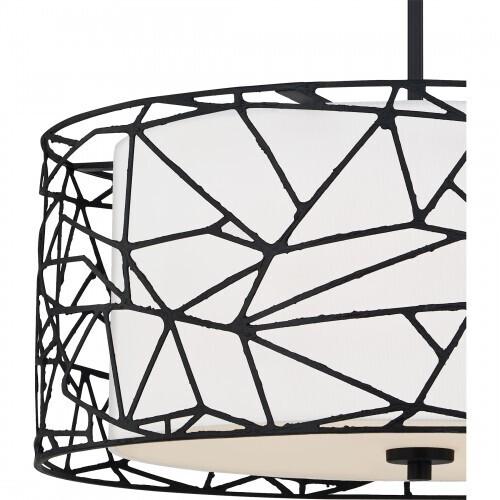 Quoizel QOP5274MBK Newcastle Pendant 4 light matte black Pendant