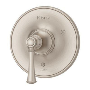 Pfister Brushed Nickel Tisbury Valve, Trim Only R89-1TBK