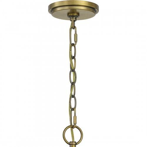 Quoizel JOU5025AB Joules Chandelier 5 light aged brass Chandelier