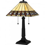 Quoizel TF16139MBK Tiffany Table lamp tiffany 2 lights matte black Table Lamp