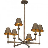 Quoizel CRO5026SU Cross Chandelier 6 lights statuary bronze Chandelier