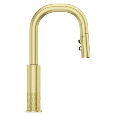 Pfister Brushed Gold 1-handle Pull-down Bar/prep Kitchen Faucet