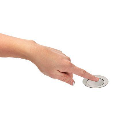 Pfister Brushed Nickel Push and Seal All Metal Drain 972-101J