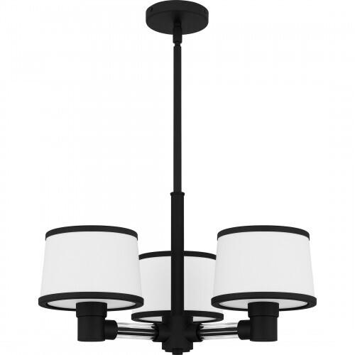 Quoizel KYL2822MBK Kylen Chandelier 3 lights matte black Pendant