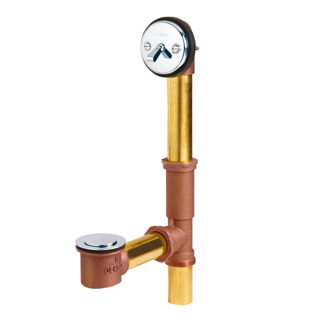 Gerber G00W1811 White Classics Pop-up Drain for Standard Tub