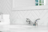Pfirst Series 2-Handle 4" Centerset Bathroom Faucet in Polished Chrome