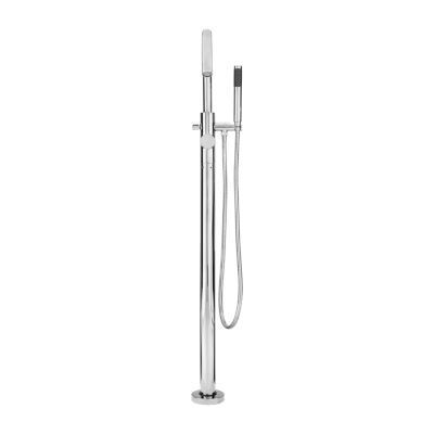 Pfister Polished Chrome Modern Free Standing Tub Filler LG6-1MFC