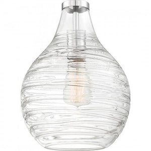 Quoizel QSF4019C Genie Semiflush mount 1 light  polished chrome Semi-Flush Mount
