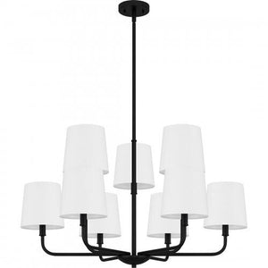 Quoizel GGR5032MBK Gallagher Chandelier 9 lights matte black Chandelier
