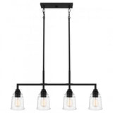 Quoizel MCI433MBK McIntire Island 4 lights matte black Island Light