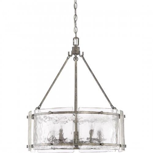 Quoizel FTS2821MM Fortress Pendant mottled silver Pendant