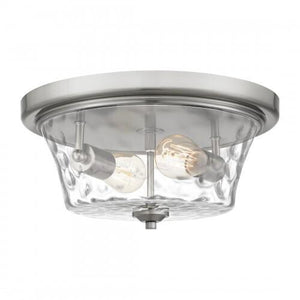 Quoizel ACA1614BN Acacia Flushmount 2 lights brushed nickel Flush Mount