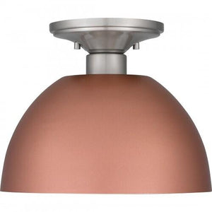 Quoizel QSF5575MRG Quoizel Semi-Flush Mount Semi flush 1 light matte rose gold Semi-Flush Mount