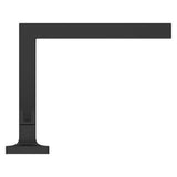 Verve 2-Handle 8 in - 15 in. Widespread Bathroom Faucet without Handles with Square Spout in Matte Black