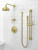 Tisbury Optional Cross Handle - Slide Bar in Brushed Gold