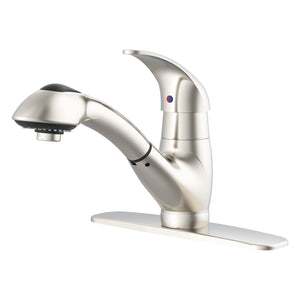 Gerber G0040266SS Stainless Steel Viper Single Handle Pull-out Kitchen Faucet