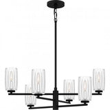 Quoizel CUN5026MBK Cunningham Chandelier 6 lights matte black Chandelier