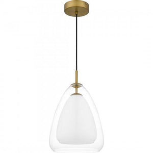 Quoizel PCAER1511AB Aero Mid pendant 1 light aged brass Mini Pendant