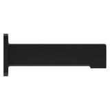 Squared Non-Diverting Tub Spout in Matte Black