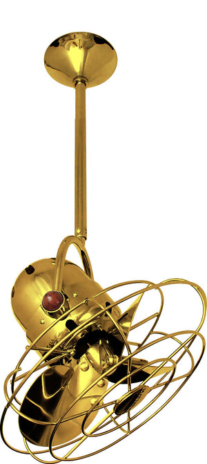 Matthews Fan BD-GOLD-MTL Bianca Direcional ceiling fan in Ouro (Gold) finish with metal blades.