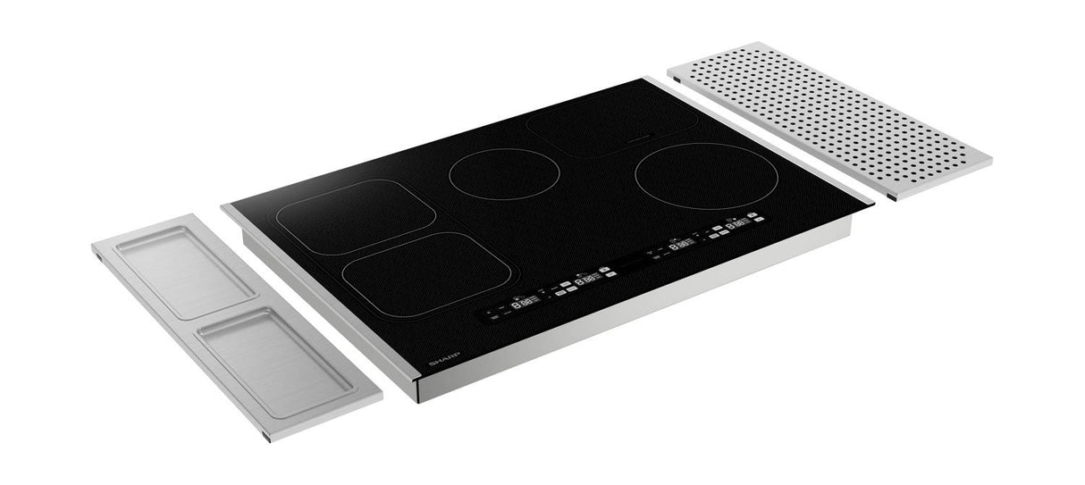 Sharp SCH3043GB 30" Induction Cooktop, 4 Heating Zones