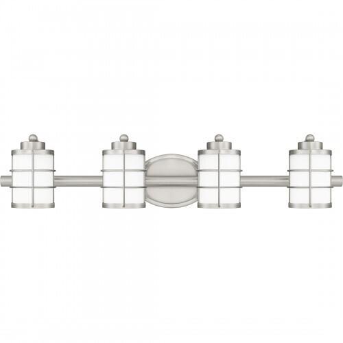 Quoizel HZT8631BN Hazlett Bath 4 lights brushed nickel Bath Light